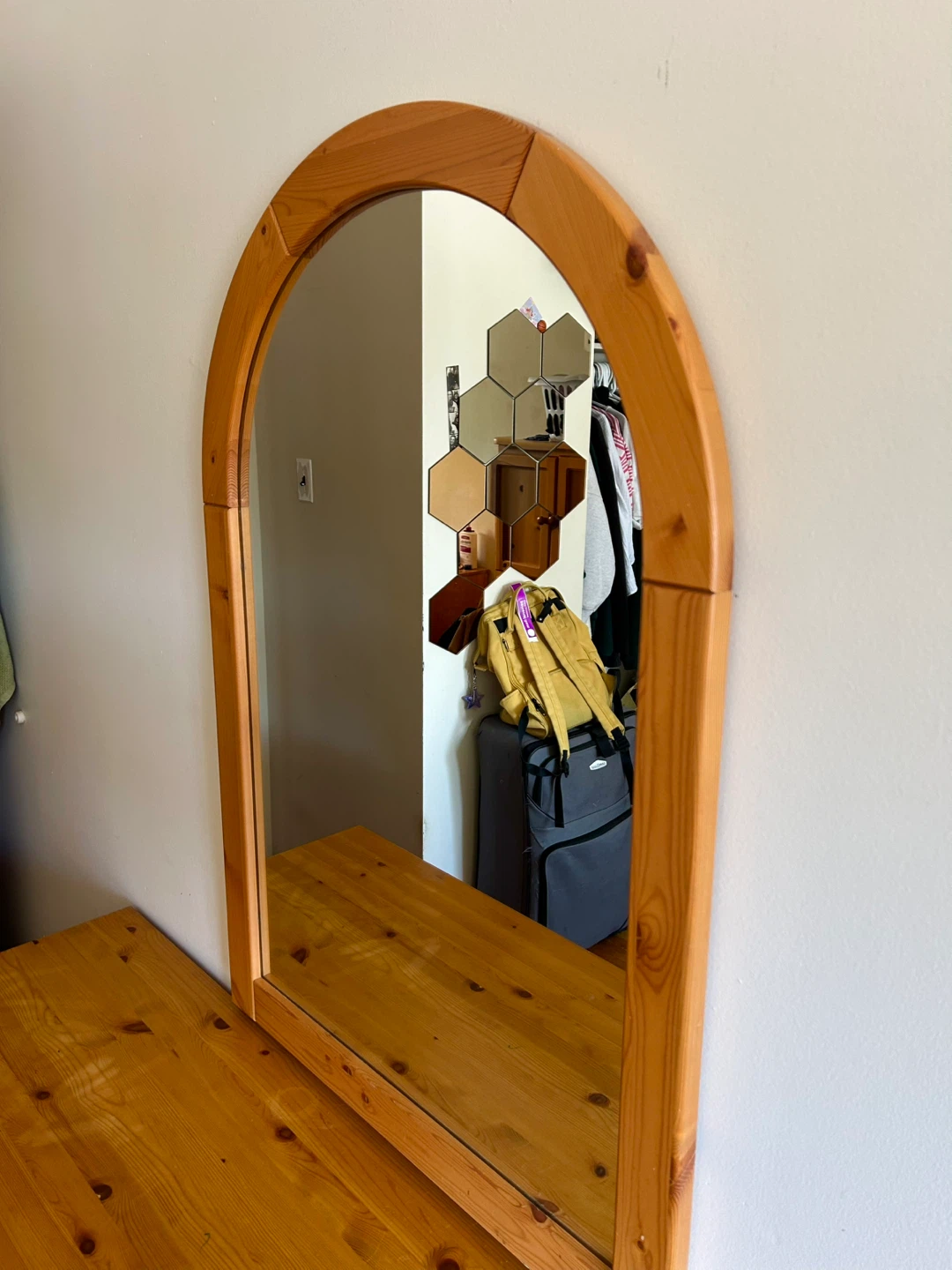 Solid Wood Vanity and Mirror - photo 3
