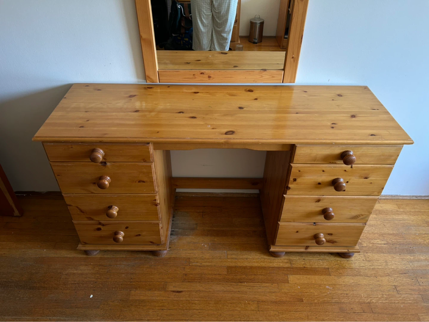 Solid Wood Vanity and Mirror - photo 2