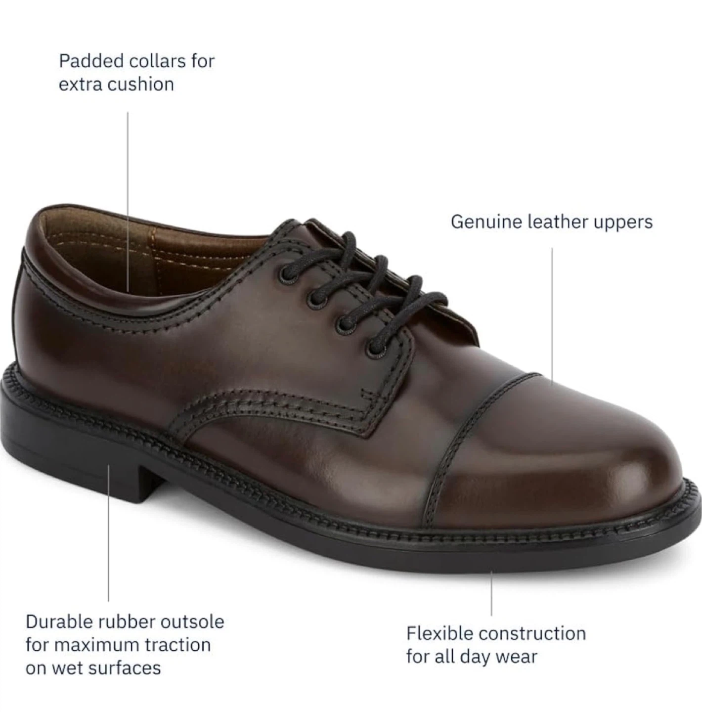 Dockers Brown Cap Toe Oxford Shoes