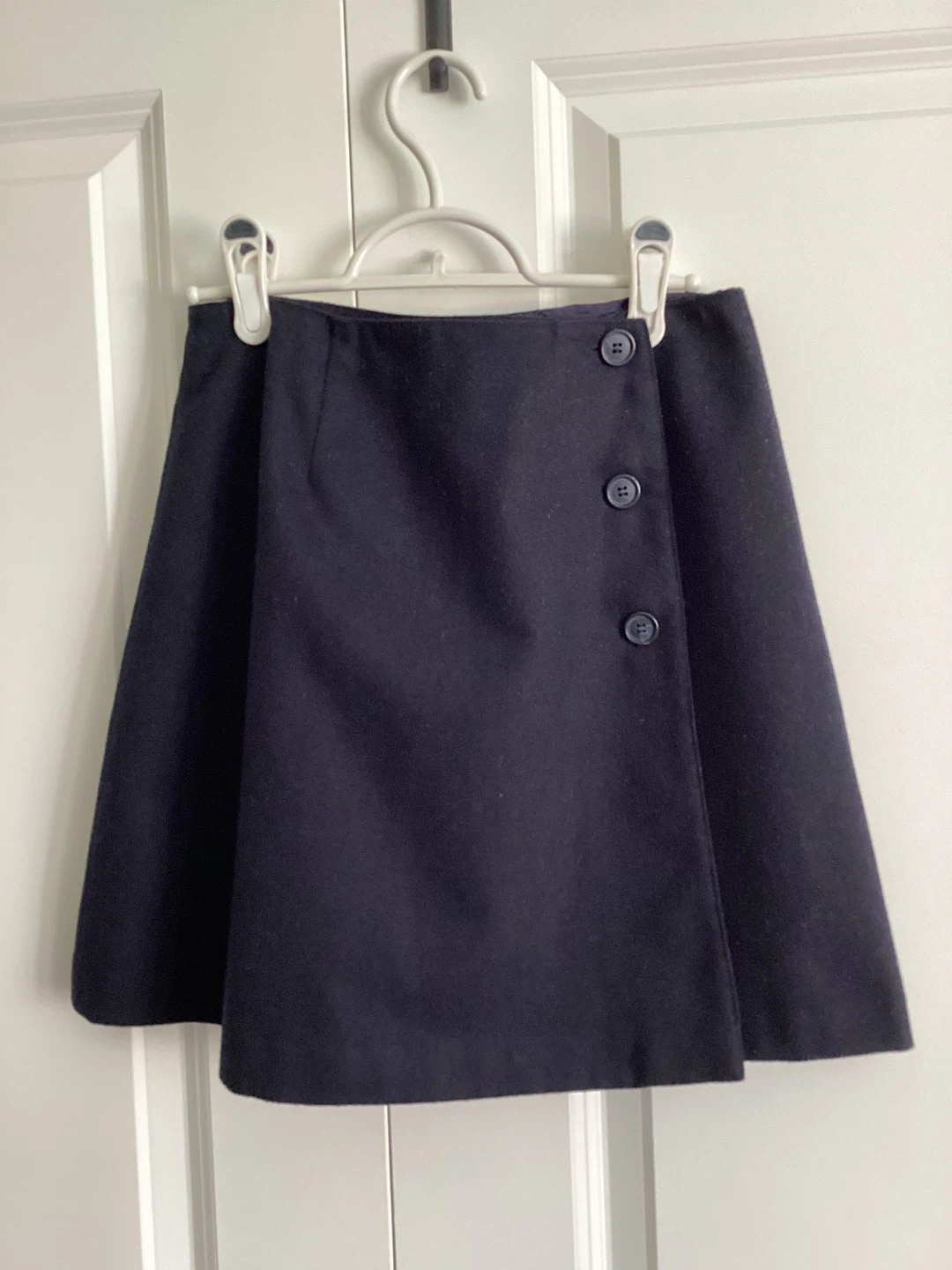 JACOB WOOL BLEND WRAP SKIRT