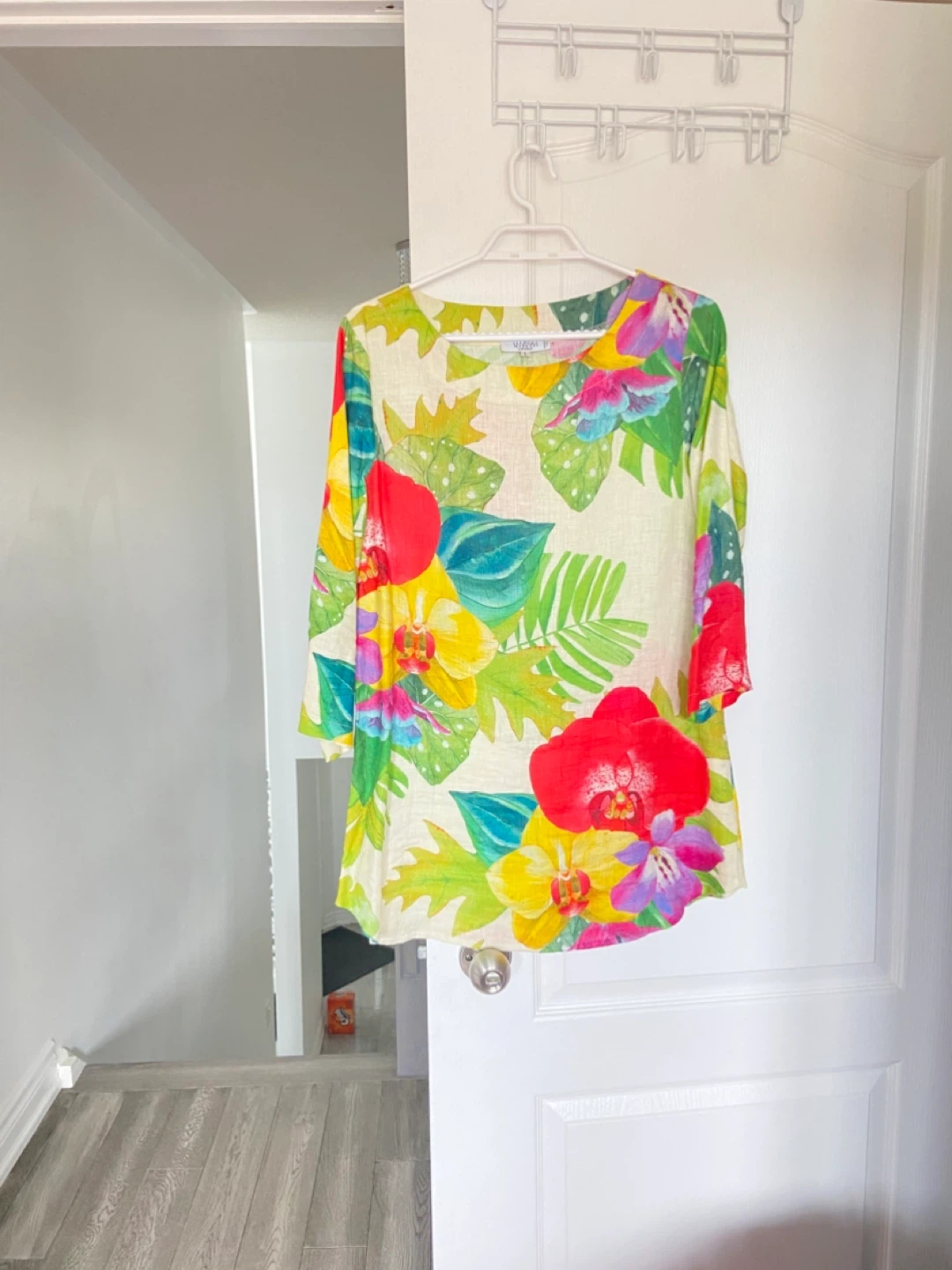 Allegra Masetti Firenze Women's Tropical Print Tunic - Size L
