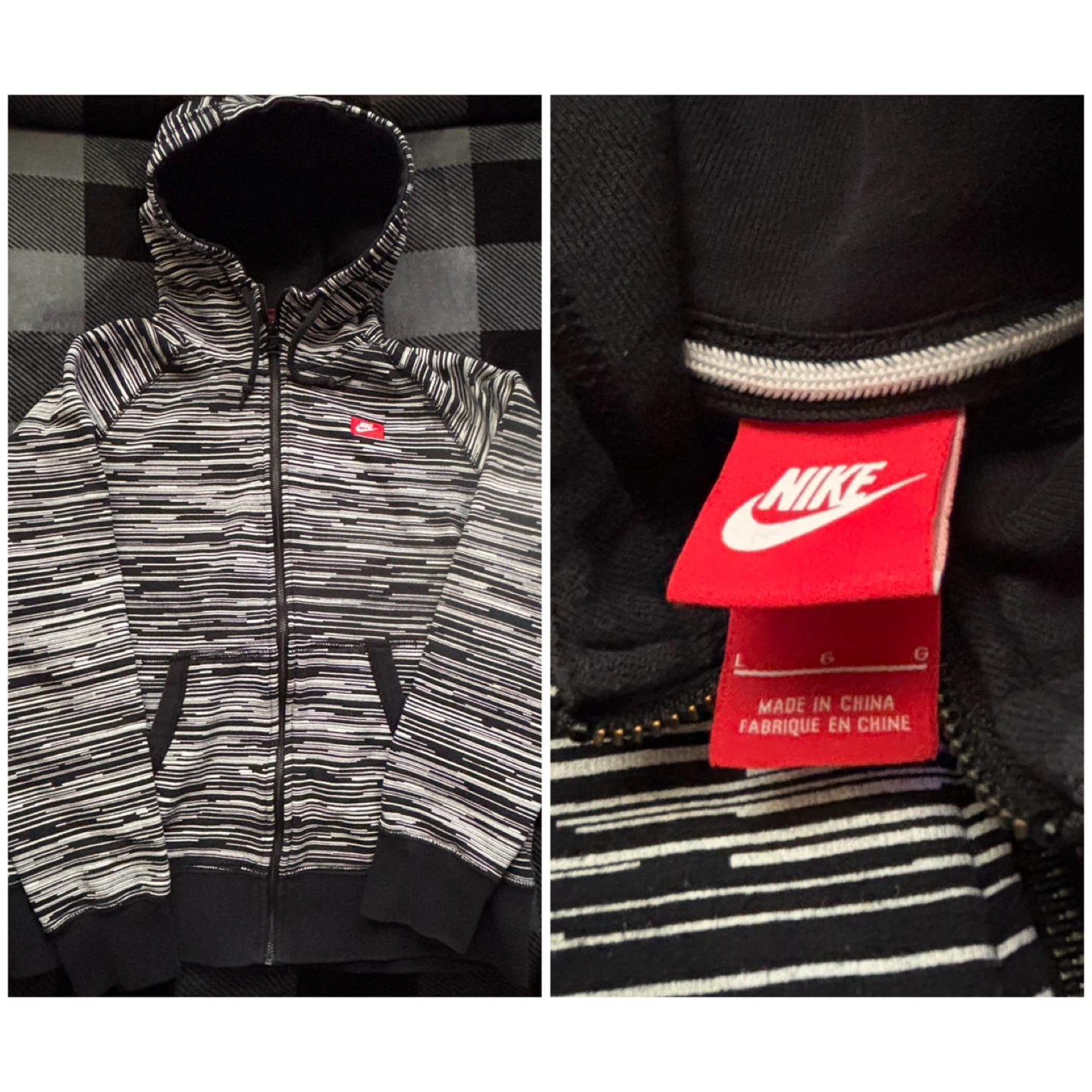 (Nike) Full Zip Hoodie - *Size Women Large*