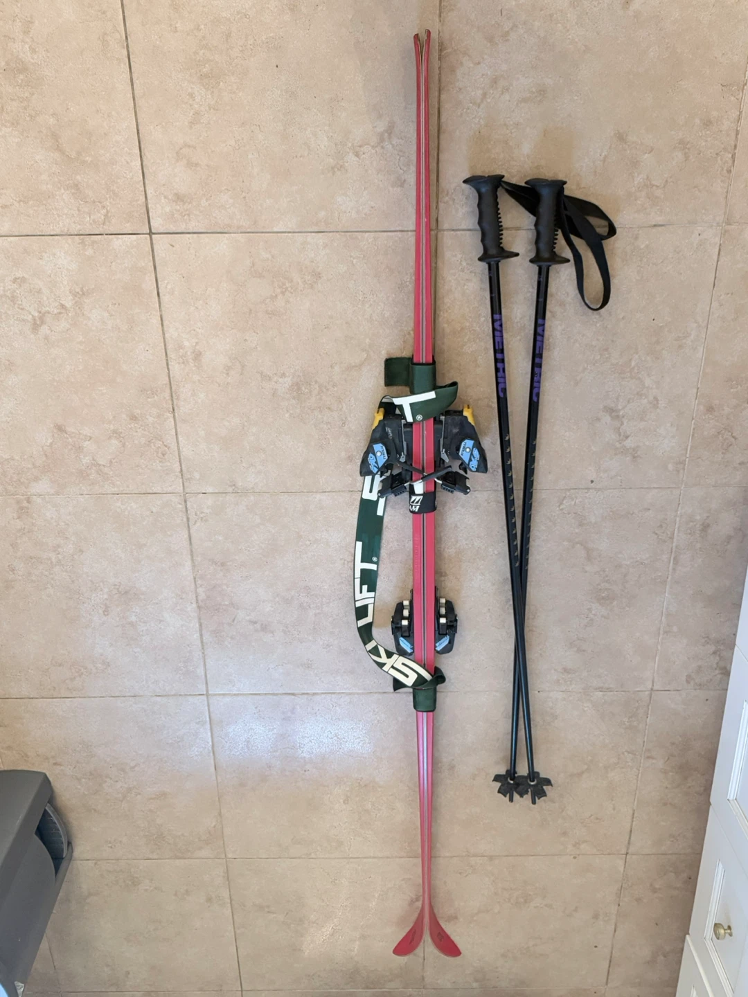 Tyrolia S70 Ski Bindings with Metric Ski Poles