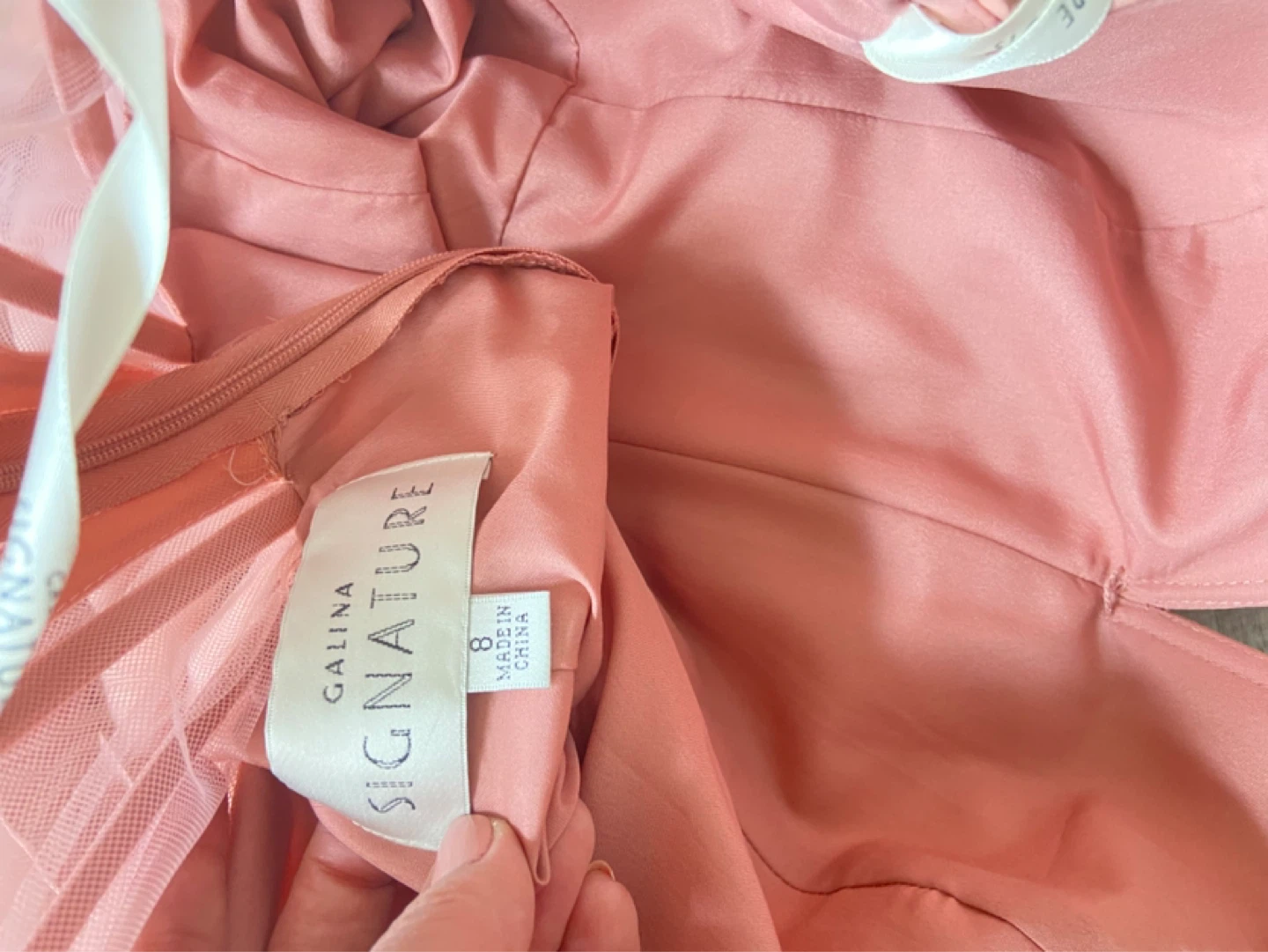 Galina Signature Pink Strapless Dress - Size 8 - photo 4
