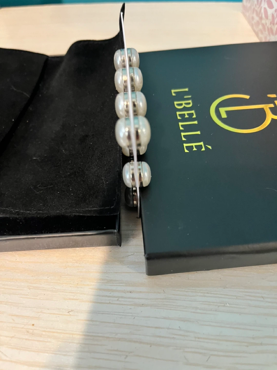 L'BELLÉ Double-Sided Pearl Veil Waights - photo 3