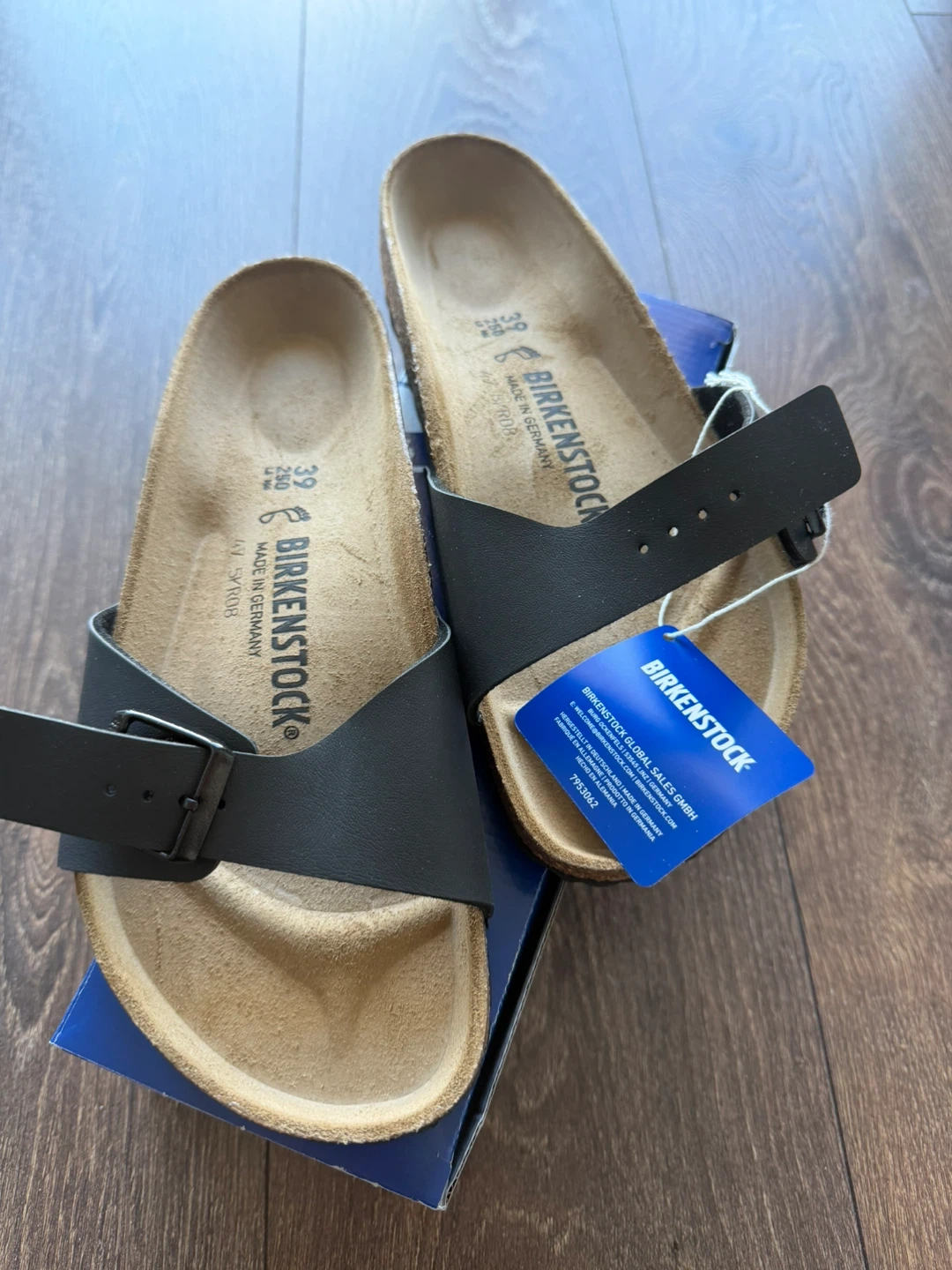 Birkenstock Madrid BS Black Sandals Size 39 US 8 - photo 2