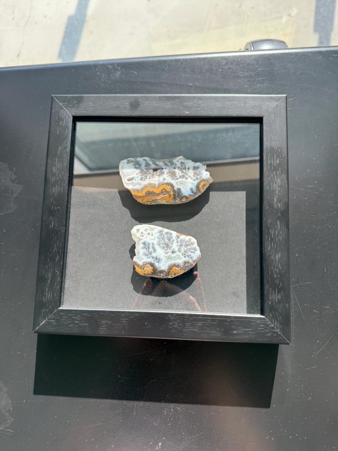 Framed Agate Slices (Set of 2)