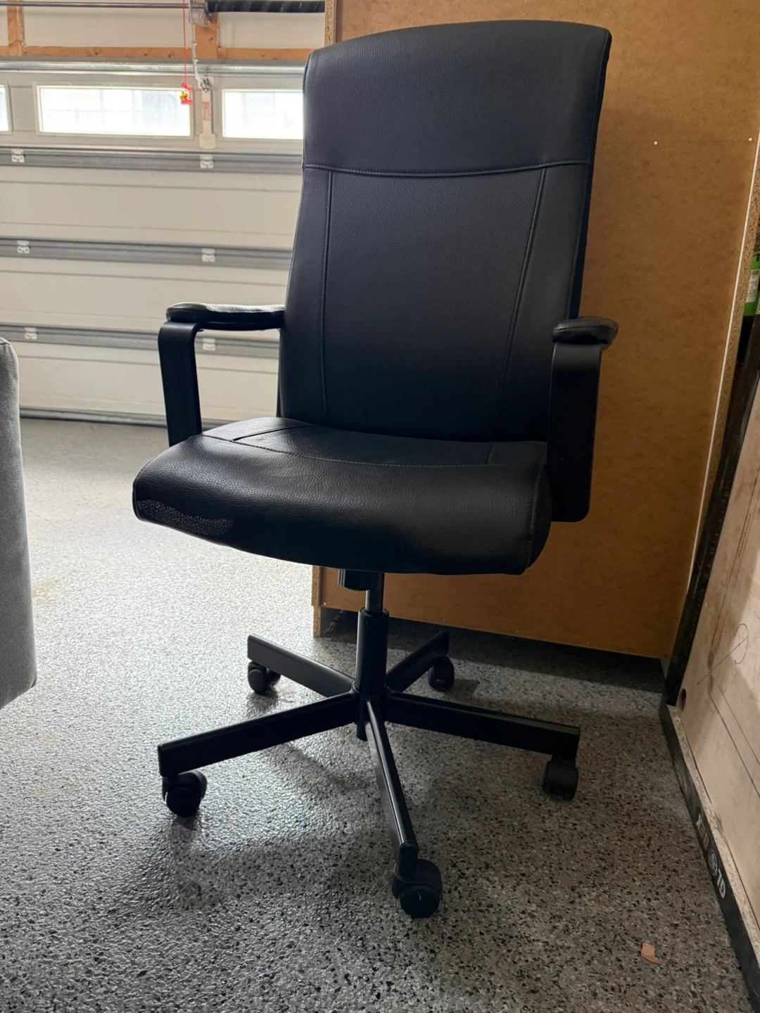 Black Office Chair with Wheels