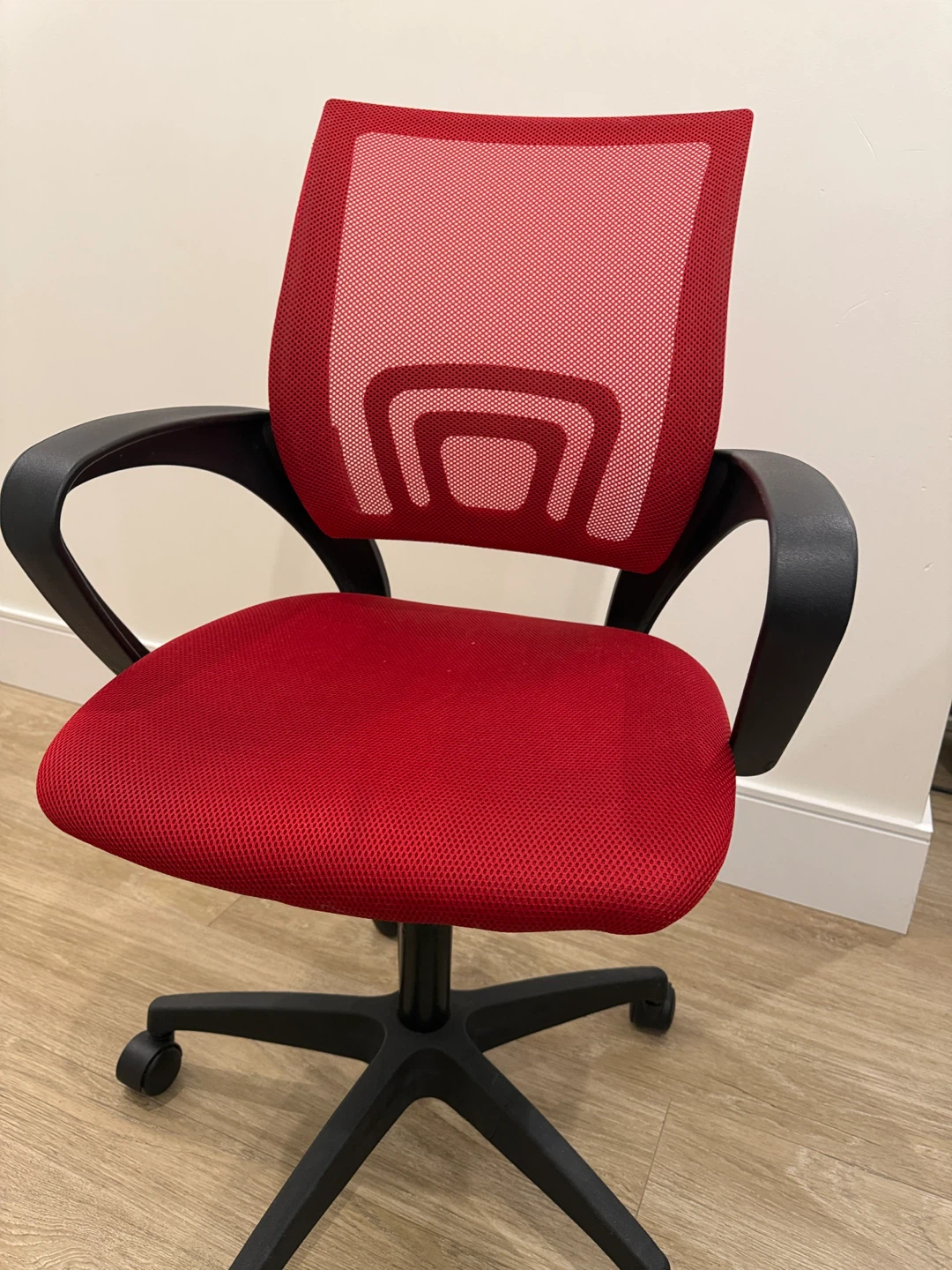 Dresser and Red Mesh Office Chair - photo 4