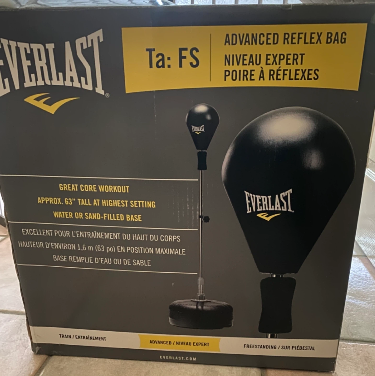 Everlast Advanced Reflex Bag - Approx. 63" Tall