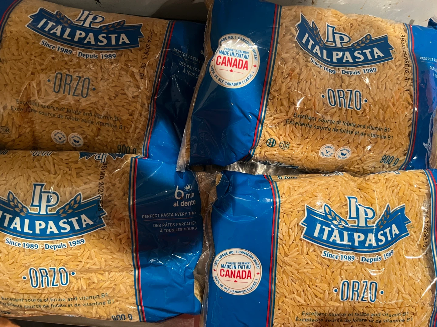 ItalPasta Orzo Pasta - 900g Bags
