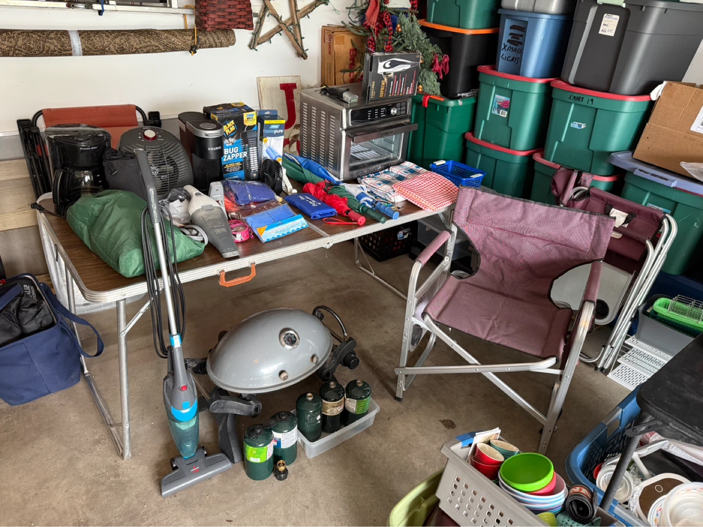 Camper and camping stuff
