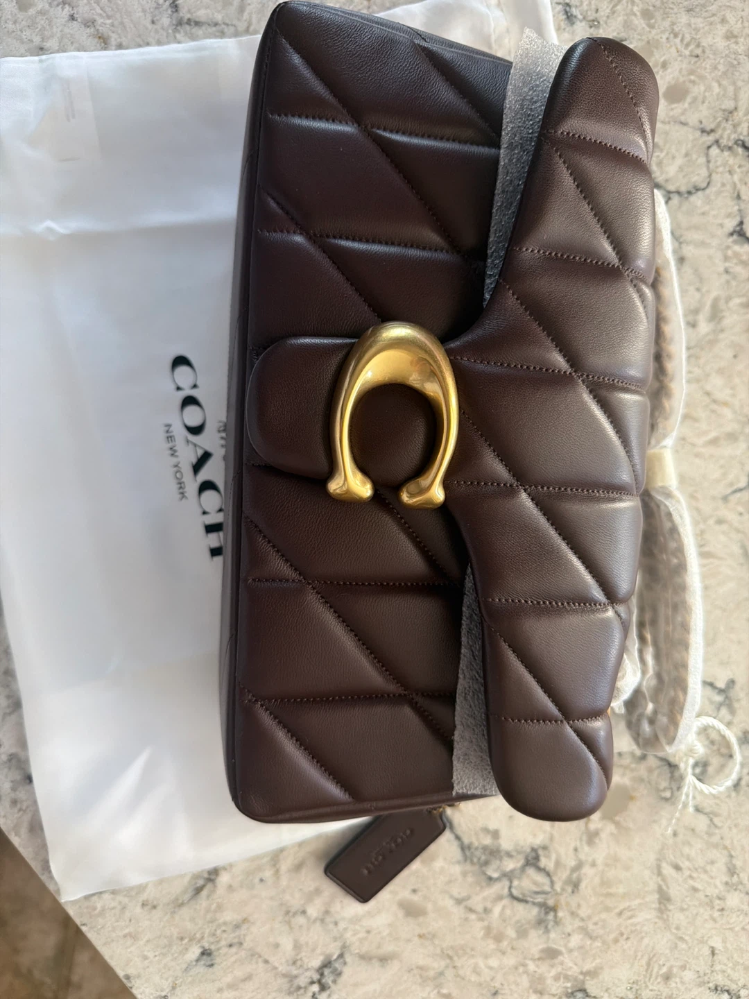 Coach QLT LTH Tabby SB 26 Shoulder Bag in Maple