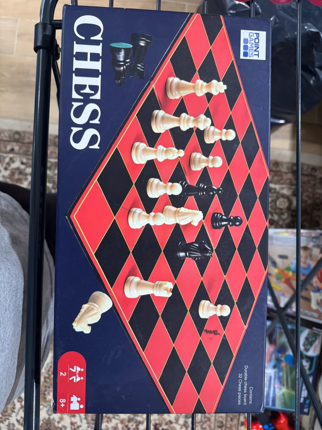 Point Games Chess Set with Board and 32 Pieces
