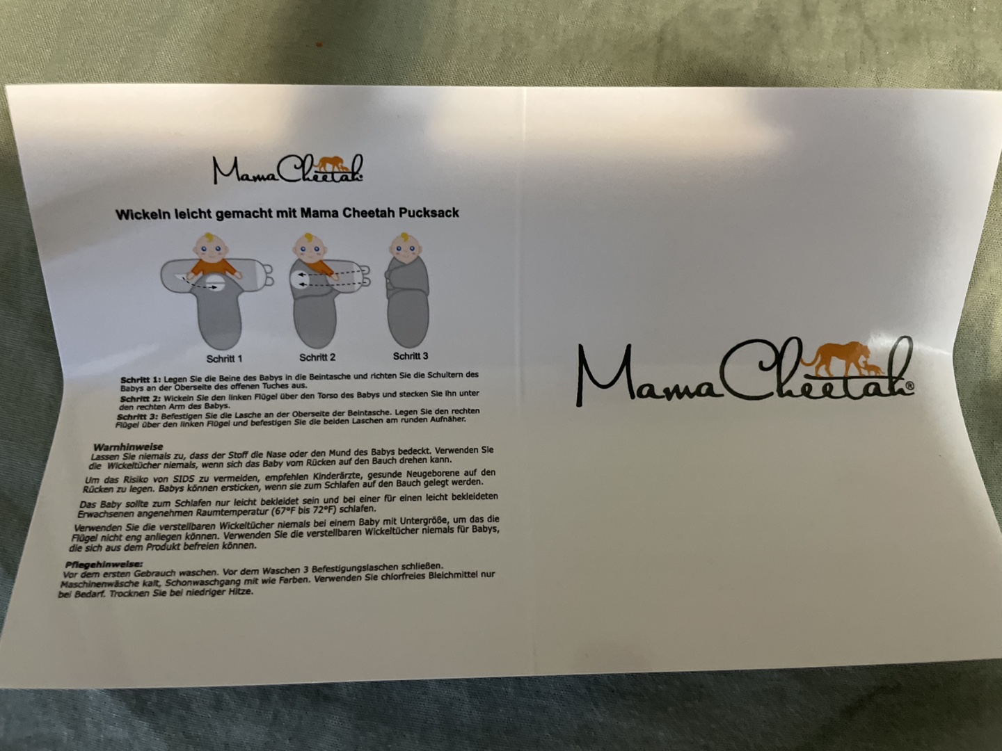 Mama Cheetah Baby Swaddle Wraps - photo 2