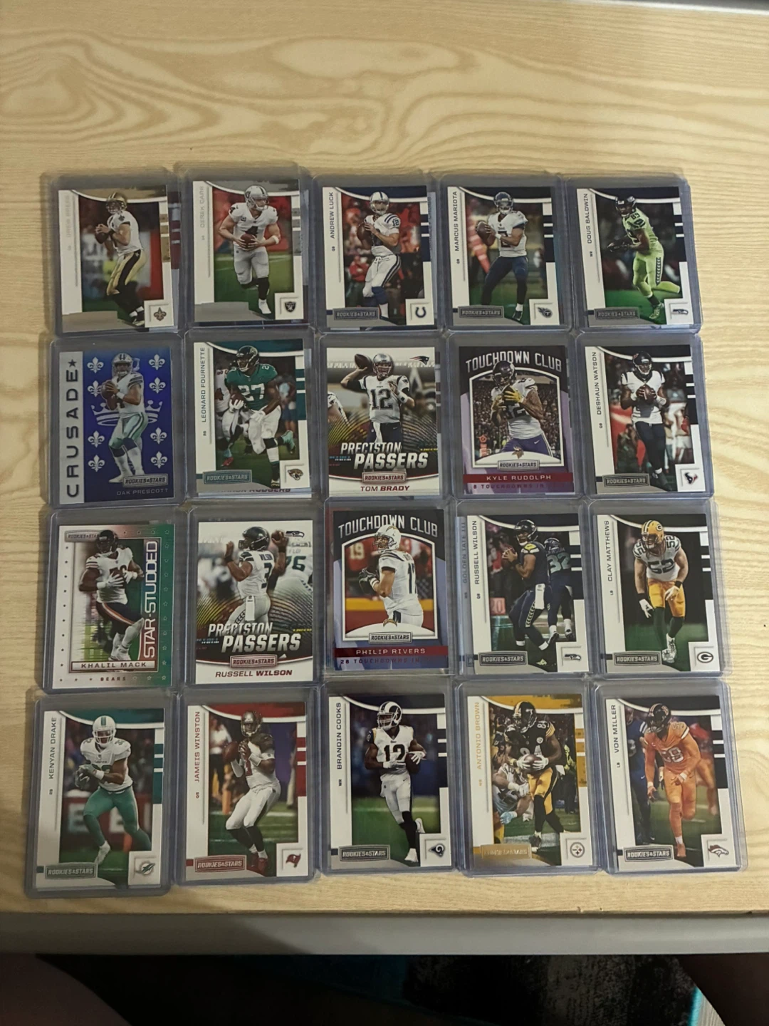 Collection of  NFL Rookies + Stars Football Cards - photo 2