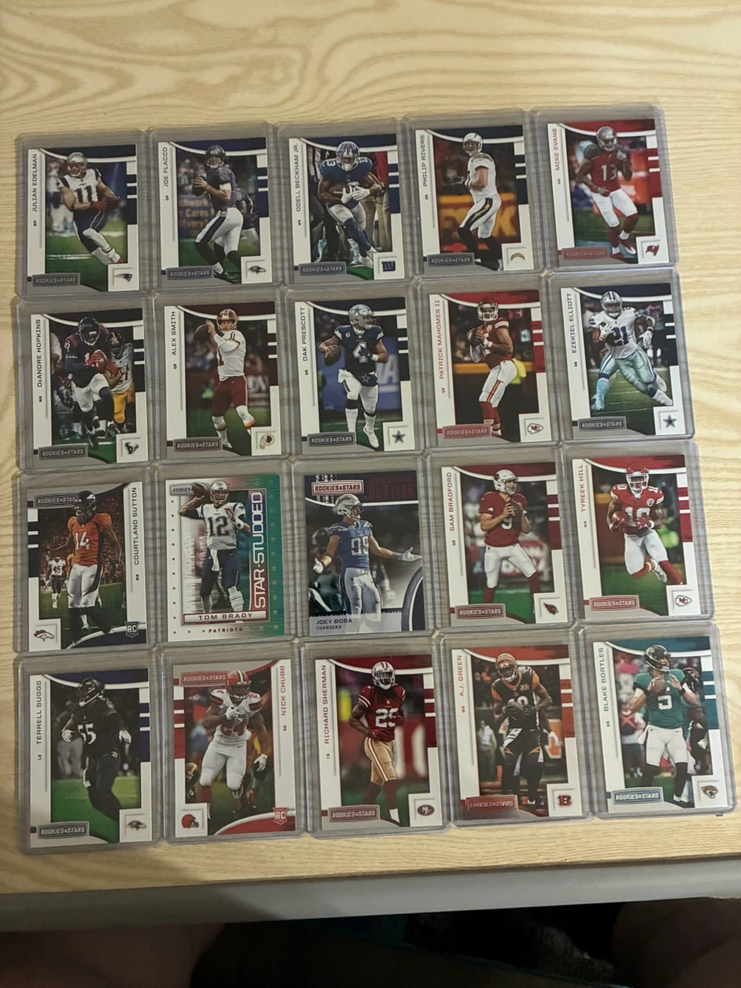 Collection of  NFL Rookies + Stars Football Cards - photo 3