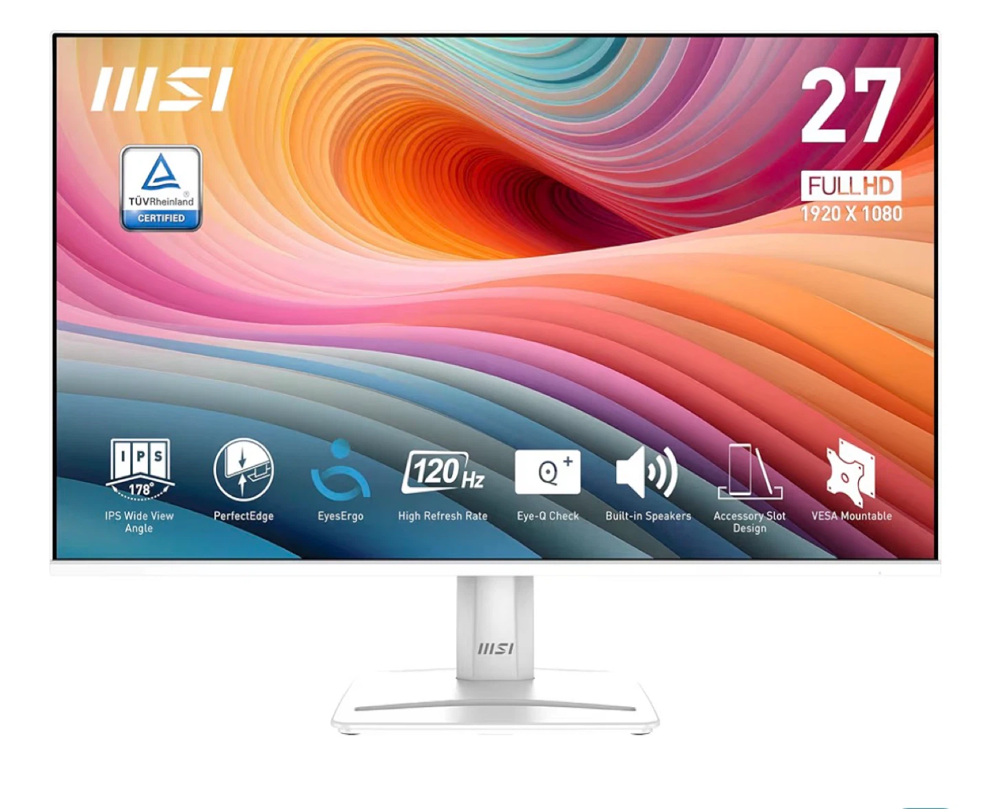 🖥️ MSI PRO 27” White IPS Monitor - 120Hz Like New