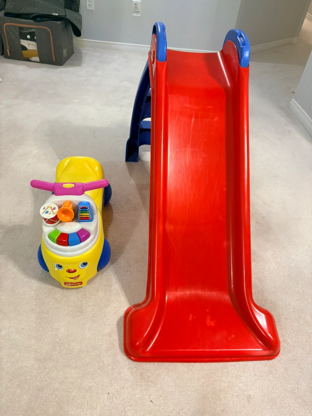 Fisher-Price Ride-On Toy and Little Tikes Slide Set