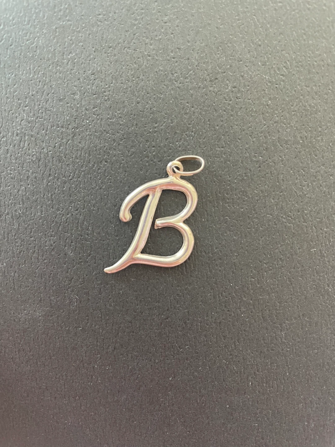 Sterling Silver Letter B Pendant Charm