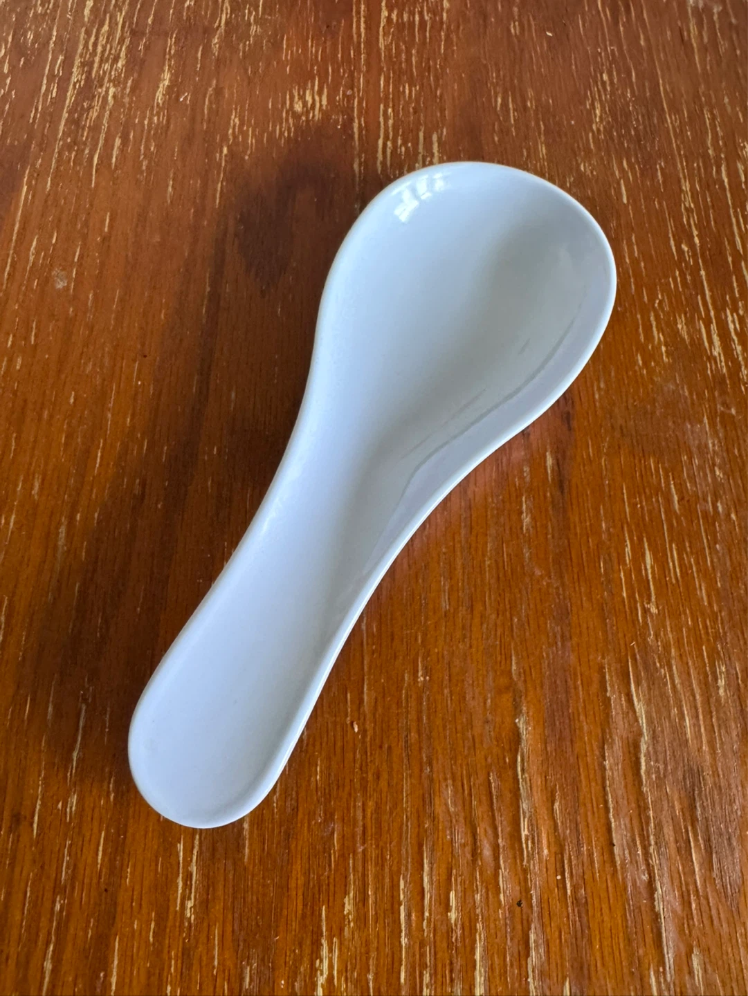 White Plastic Soup Spoon - photo 2