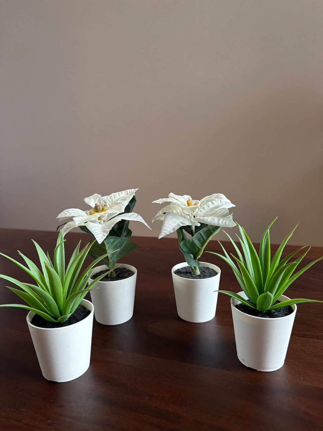 IKEA Set of 4 Artificial Mini Potted Plants