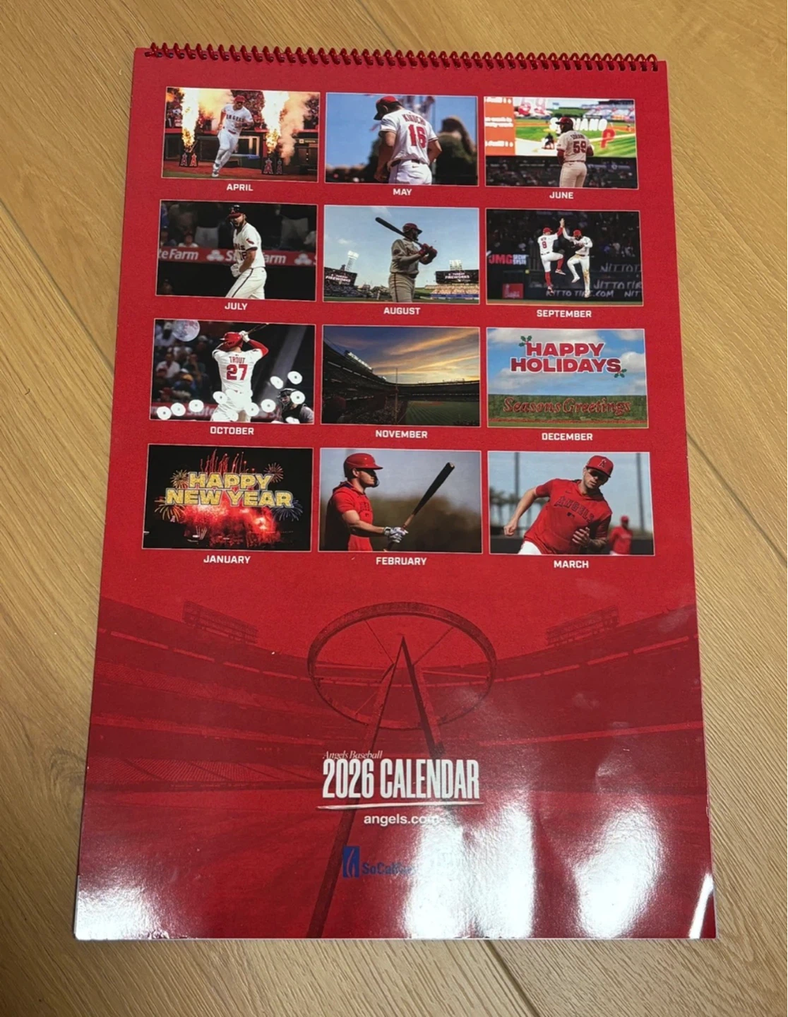 Los Angeles Angels Baseball 2026 Calendar - photo 2