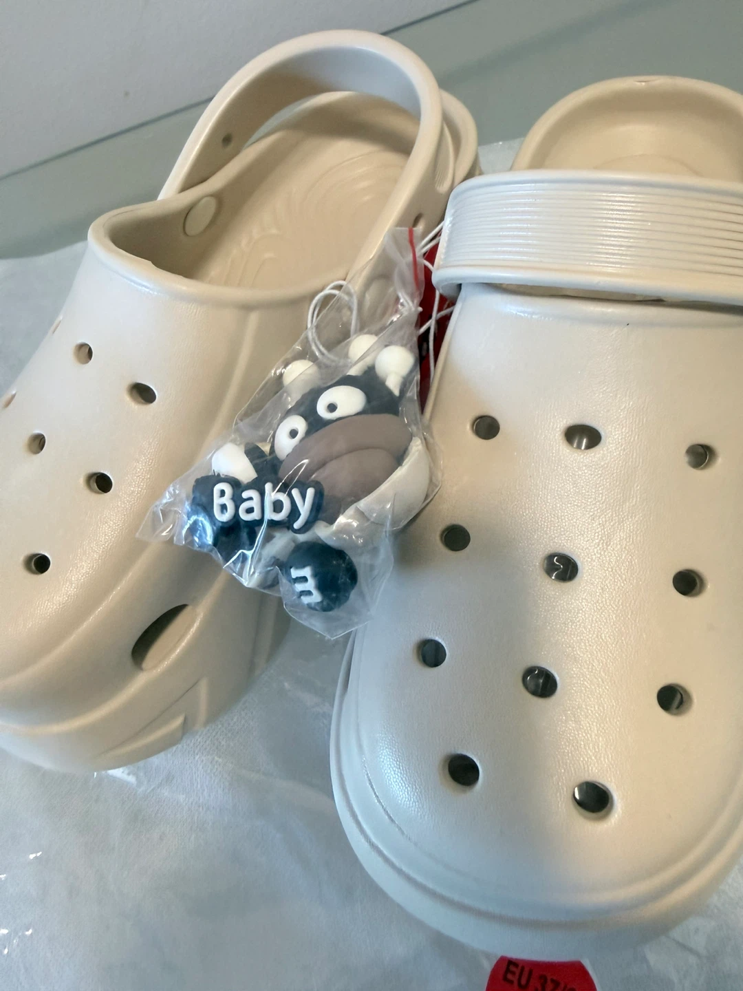 Platform Clogs with "Baby" Charm - photo 2