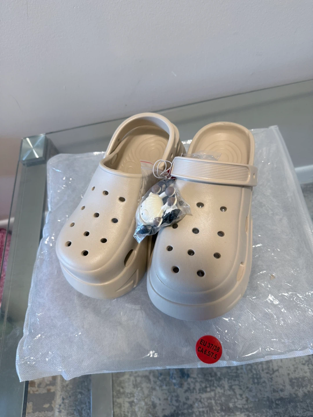 Platform Clogs with "Baby" Charm - photo 3