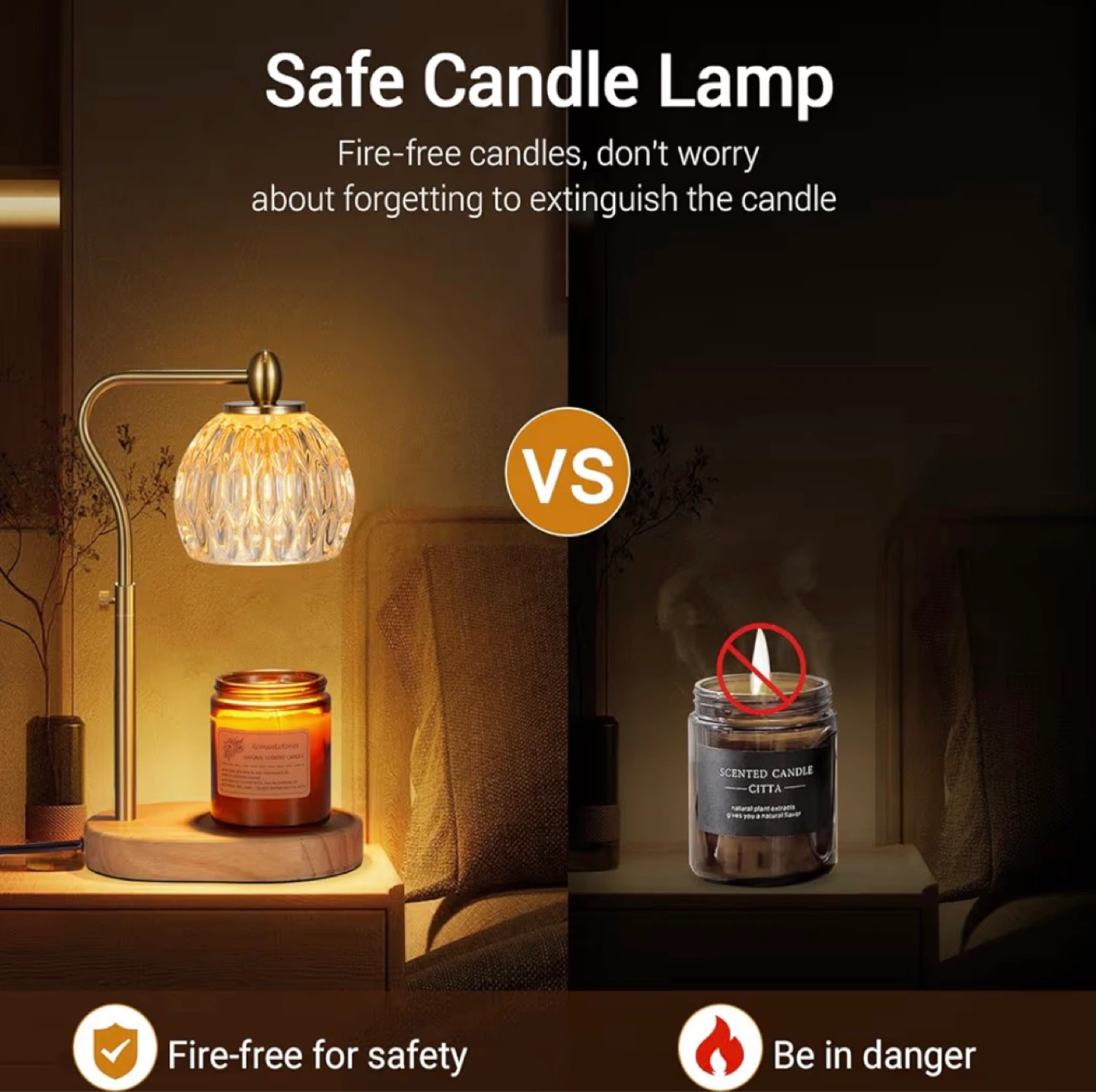 YinMi Modern Candle Wax Melter Lamp with Timer & Adjustable Temp - photo 2