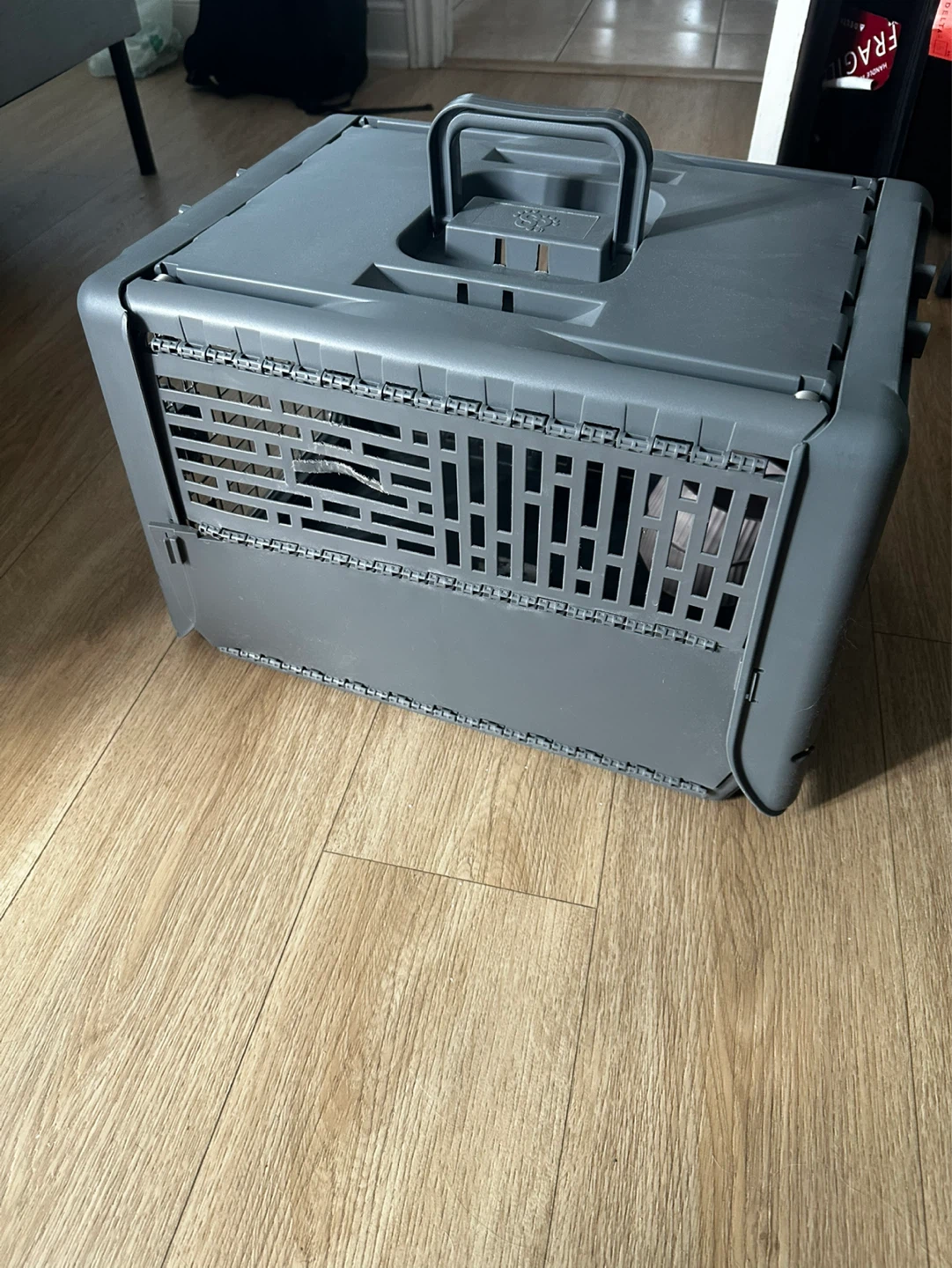 Pet Carrier Crate - Medium Grey - photo 2