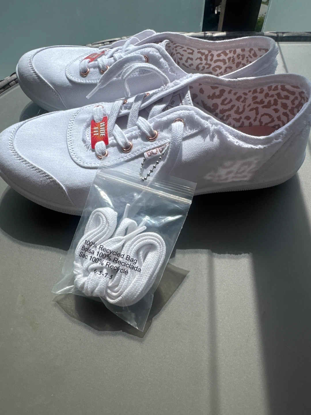 BOBS from Skechers Women's White Wide Fit Sneakers - photo 4
