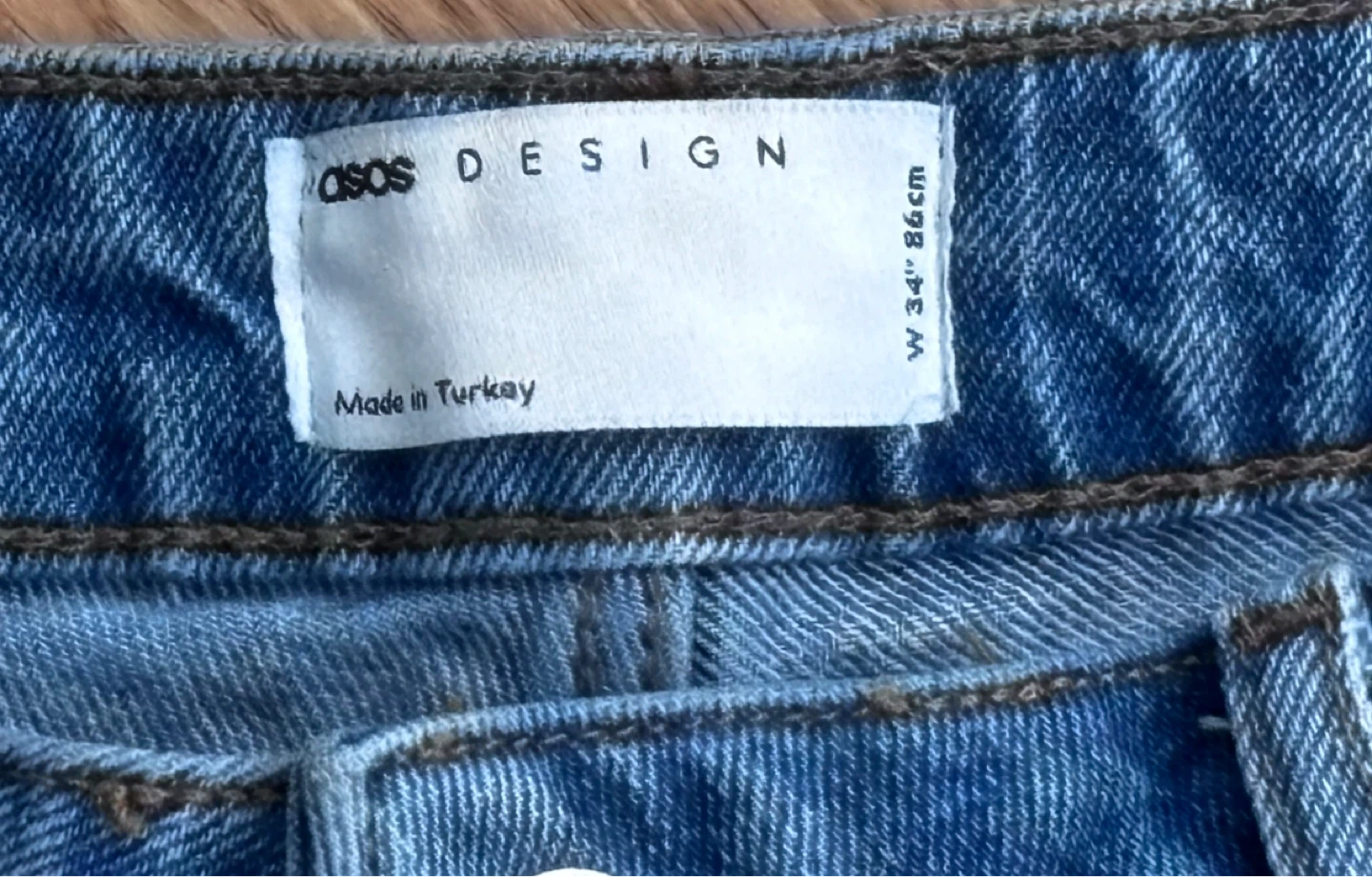ASOS DESIGN Men's Blue Denim Shorts W34 - photo 2