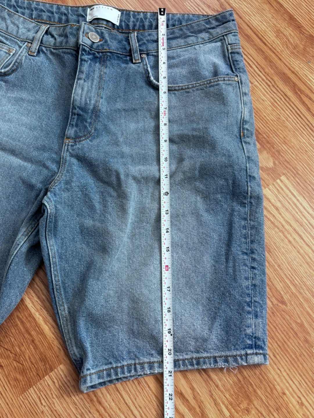 ASOS DESIGN Men's Blue Denim Shorts W34 - photo 5