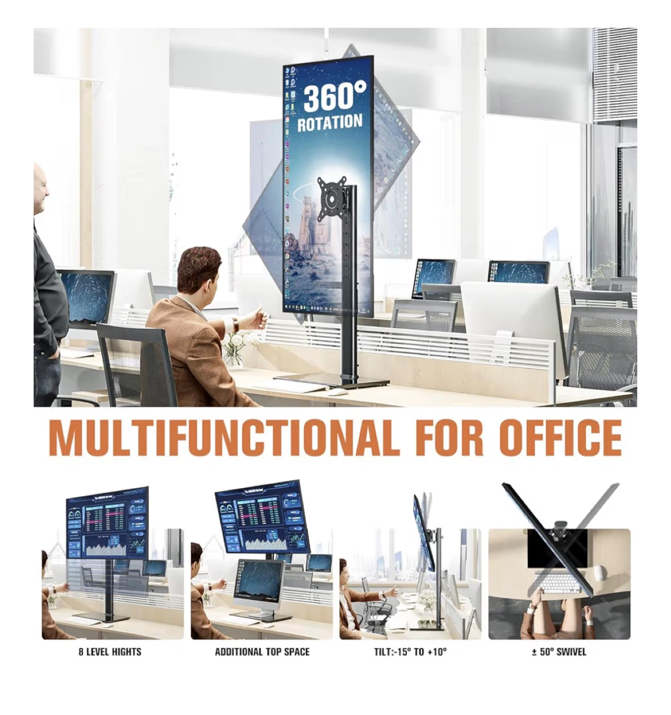 HUANUO Single Monitor Mount Stand - photo 3