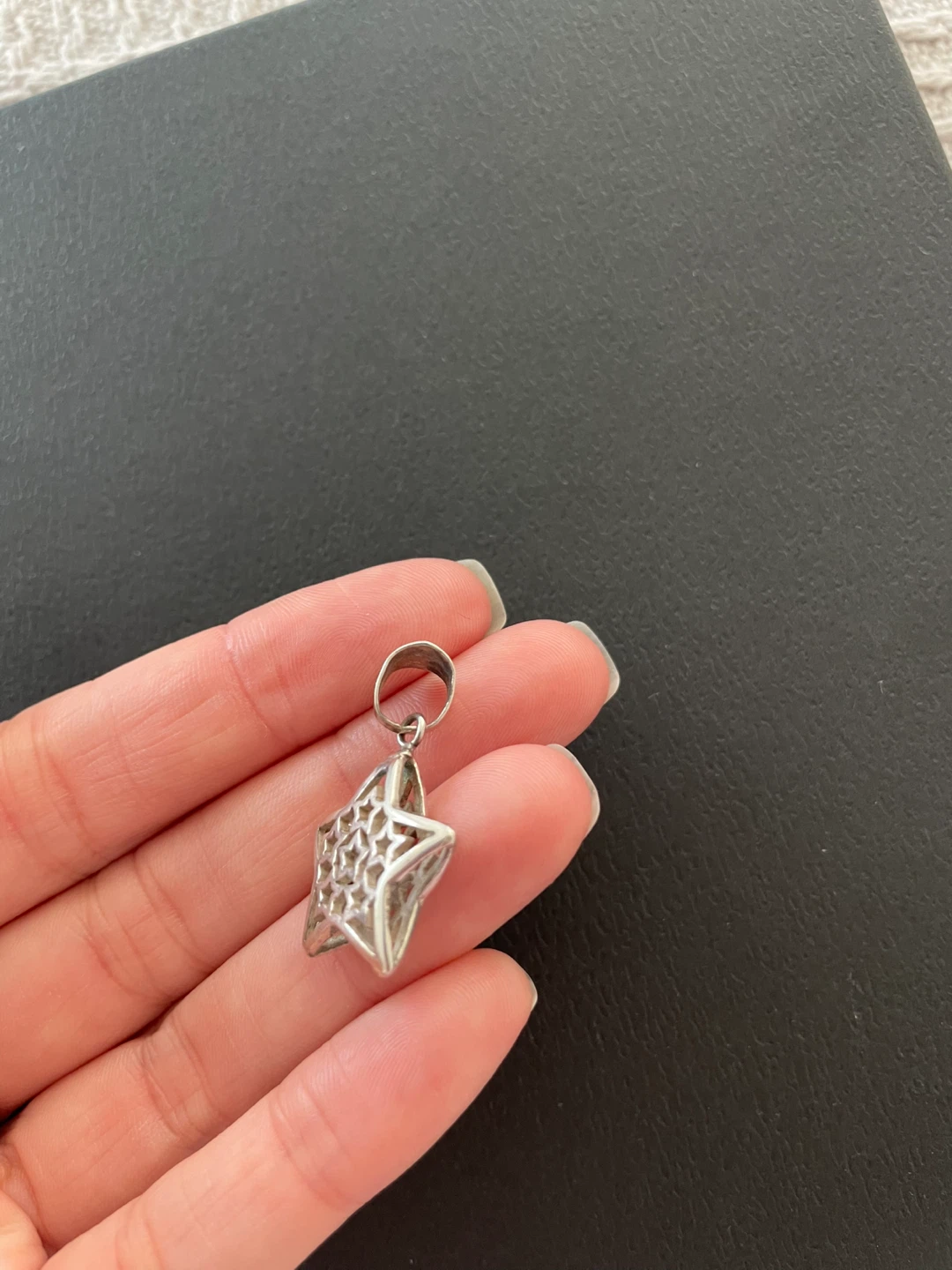 Sterling Silver Star Pendant Charm - photo 2
