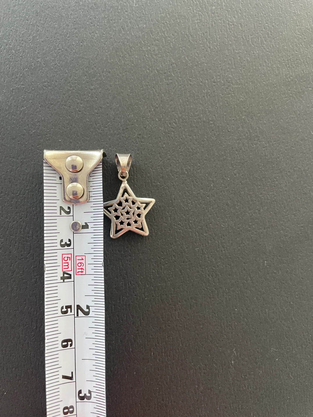 Sterling Silver Star Pendant Charm - photo 3