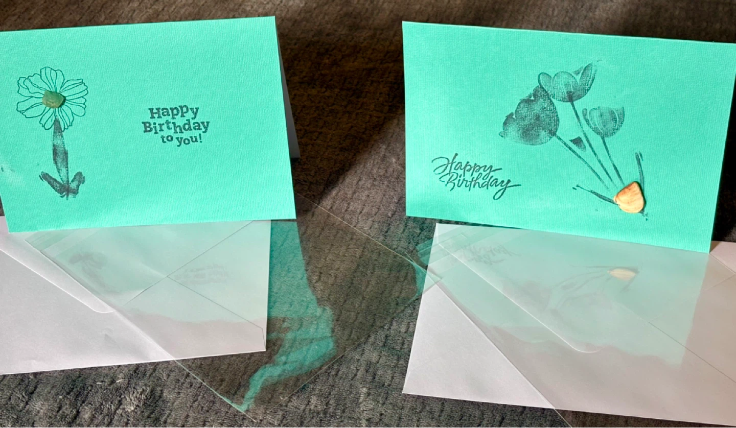 $10- 2pk SeaGlass Birthday Cards