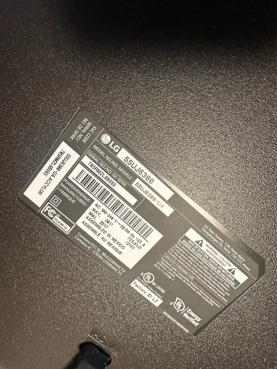 LG 55" 4K UHD Smart TV - Model 55UJ6300-UA - photo 4
