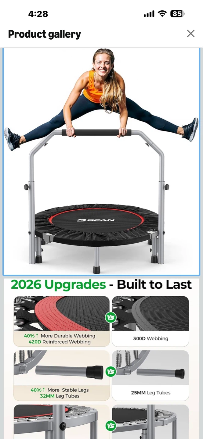 BMX FLEX Rebounder Mini Trampoline - photo 2