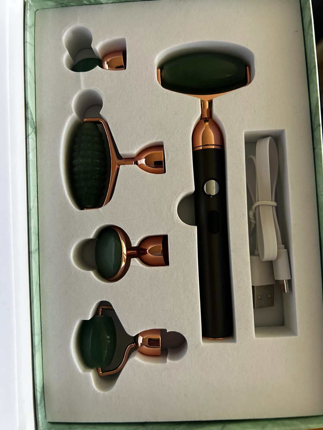 Morning Glowy Beauty Rechargeable Vibrating Facial Roller Kit - photo 4
