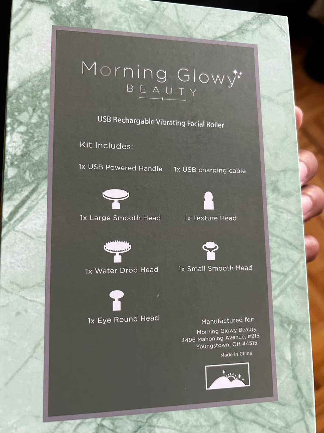 Morning Glowy Beauty Rechargeable Vibrating Facial Roller Kit - photo 3