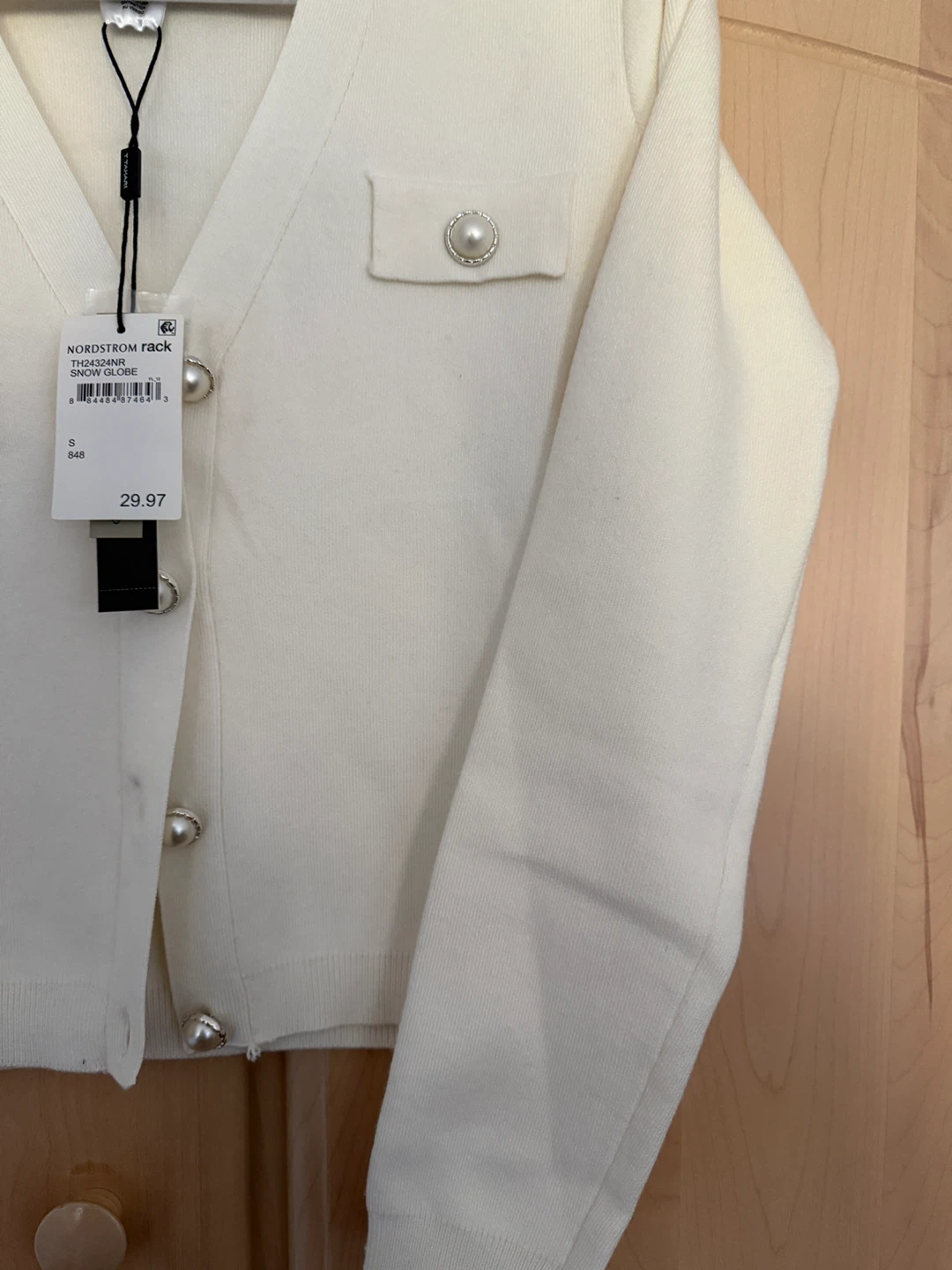 Tahari Women's Ivory Cardigan - Size S - photo 3