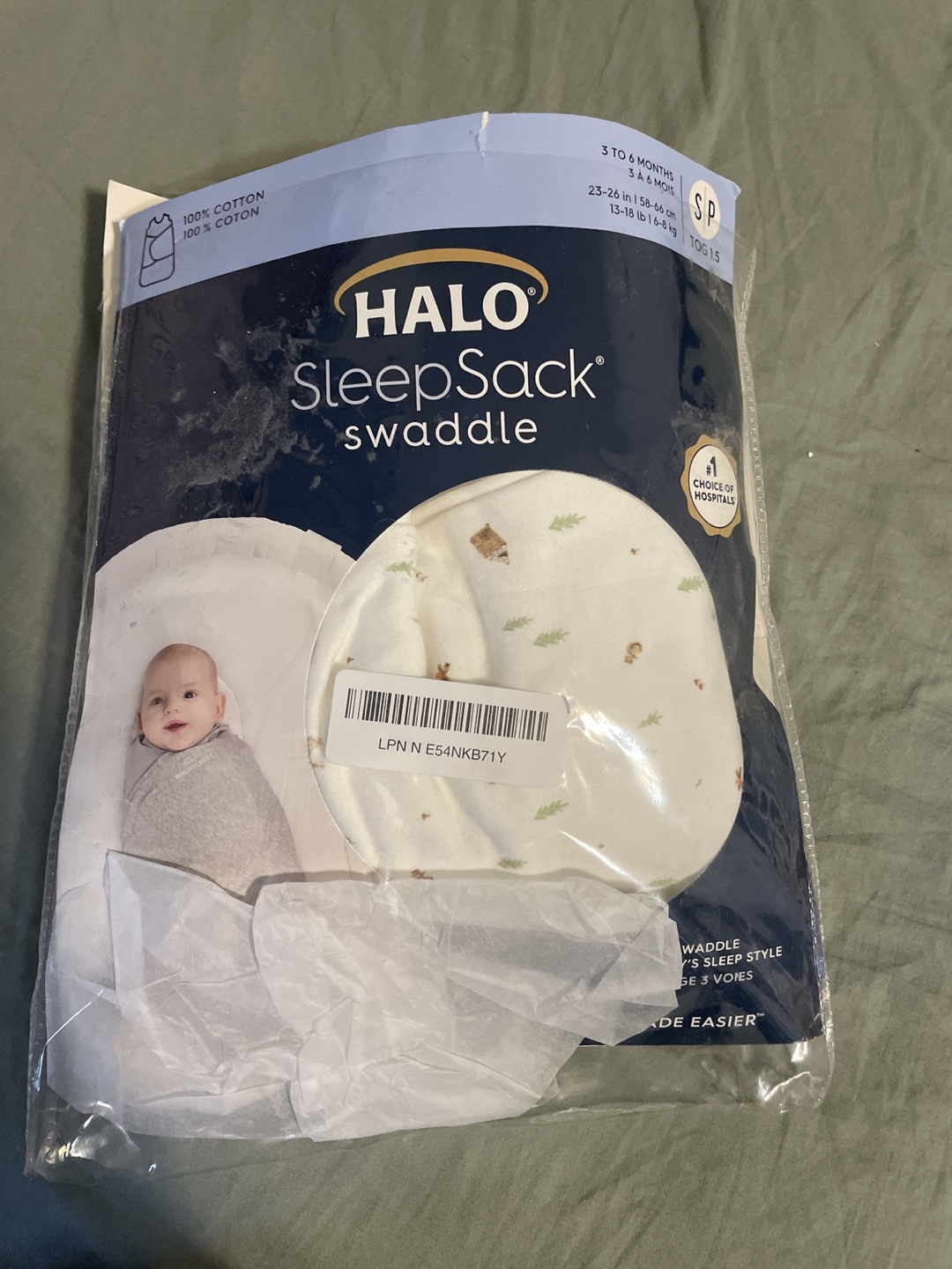 Halo SleepSack Swaddle - 3 to 6 Months - Small