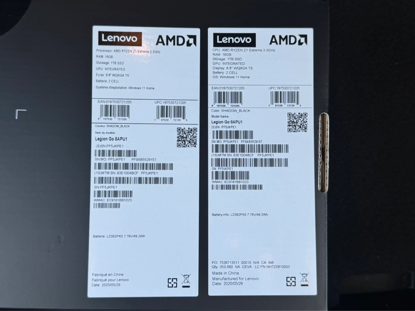 Lenovo Legion Go Shadow Black with 16GB RAM and a 1TB SSD. - photo 3