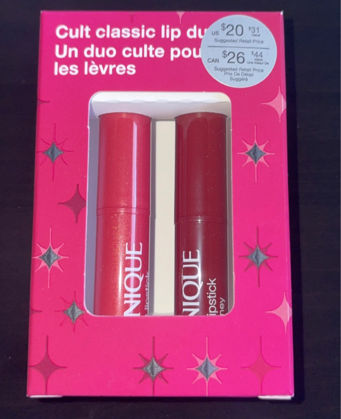 Clinique - Classic Pink Honey & Black Honey Lip Set
