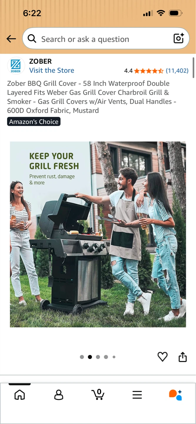 Brand New-Zober Premium All-Weather Grill Cover - Large - photo 5