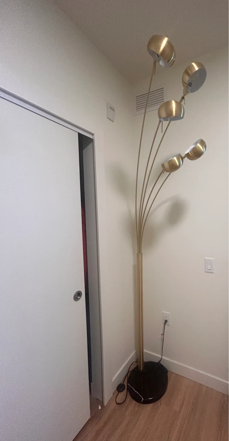 Gold Arc Floor Lamp