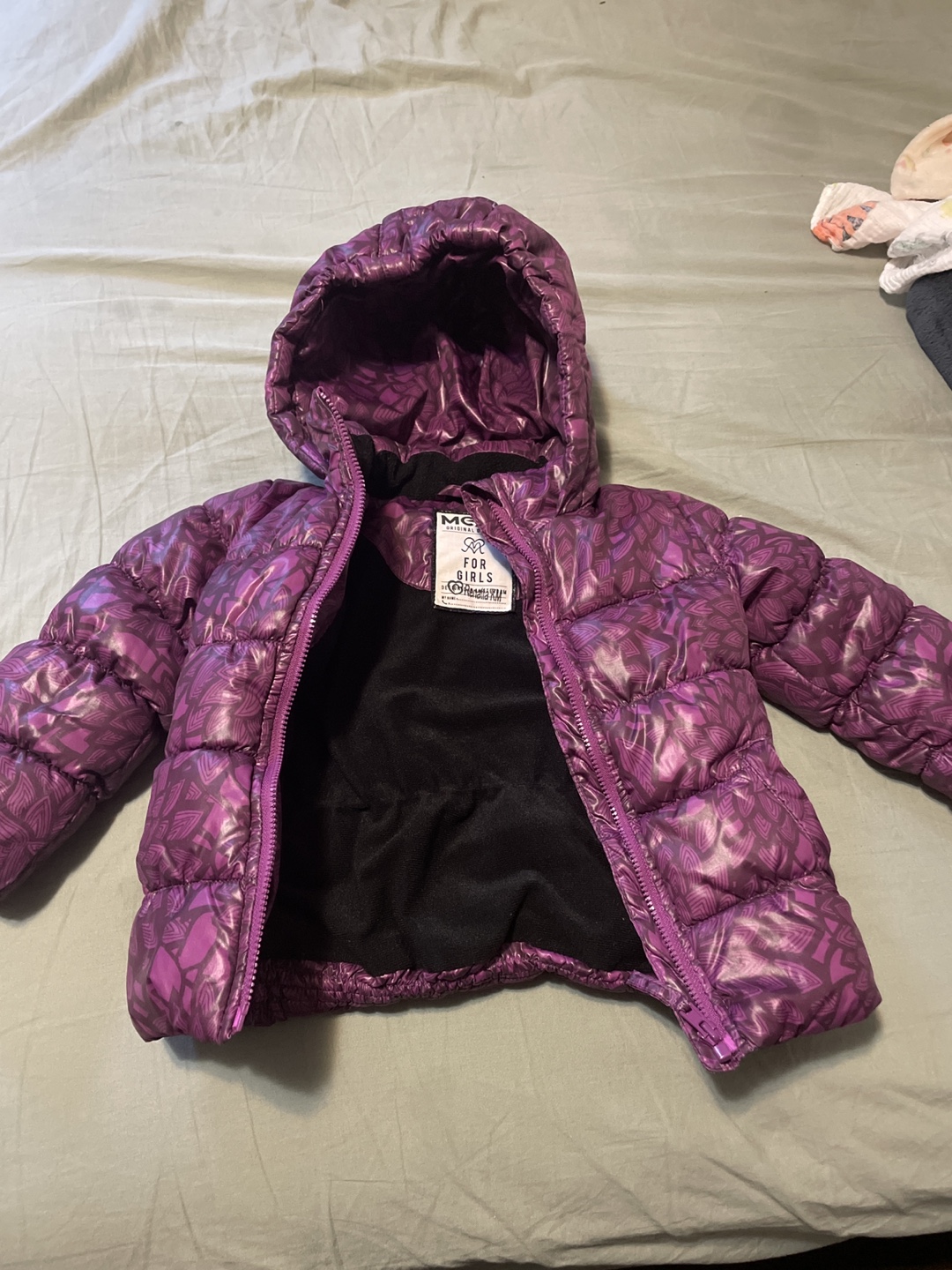 Purple Puffer Jacket for Girls - photo 2