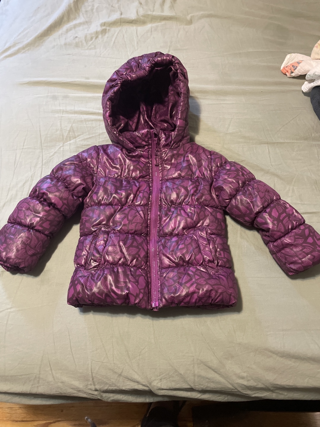 Purple Puffer Jacket for Girls